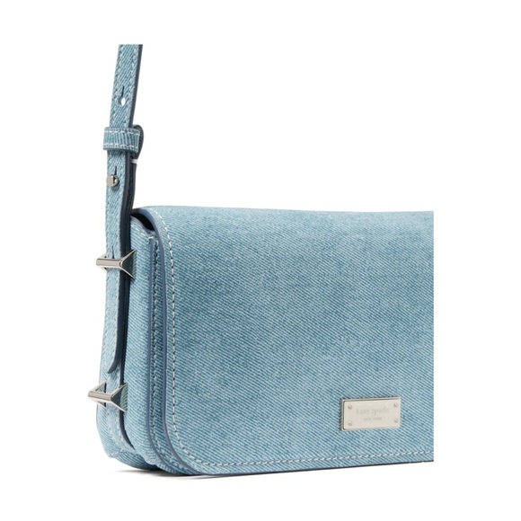 New Kate Spade Liv Smooth Blue Shoulder Bag - Picture 5 of 8